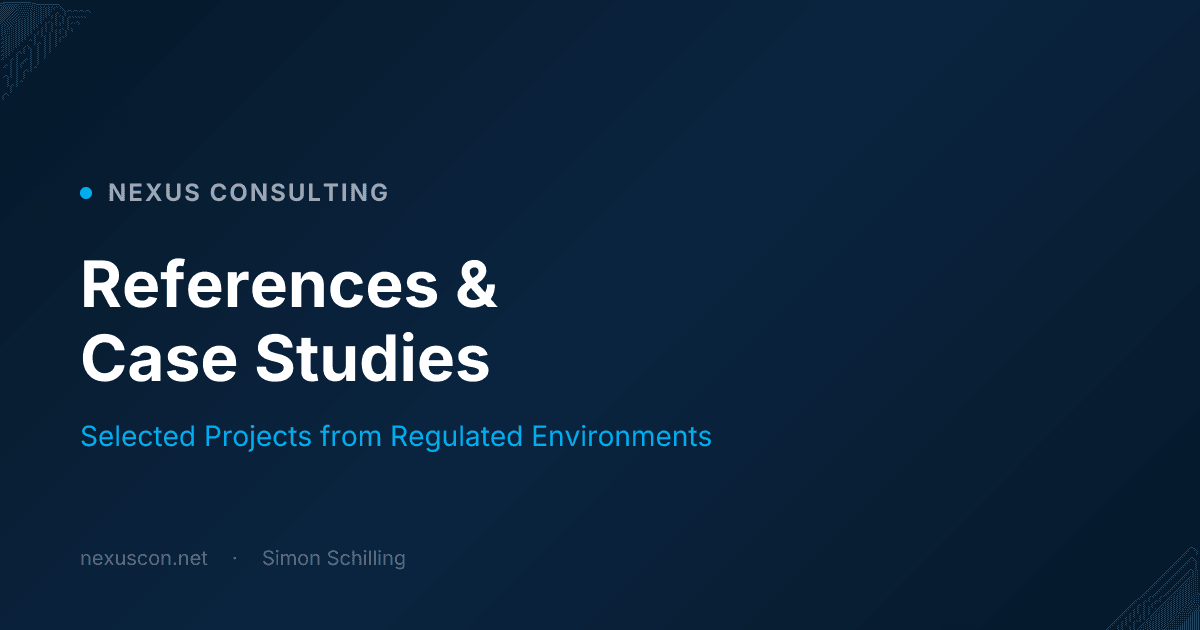 Selected Projects & References | Nexus Consulting